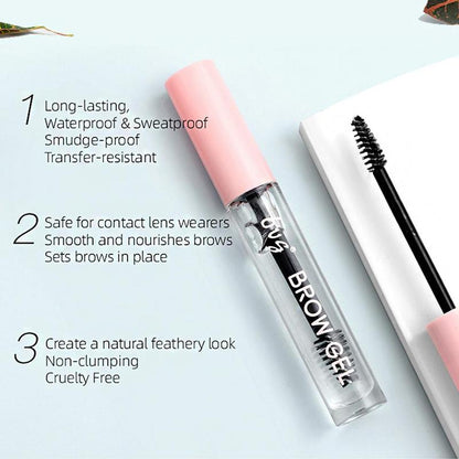 Eyebrow Setting Gel, 1 Count Long Lasting Clear Eyebrow Gel, Eyebrow Makeup Tool for Natural-Looking Finish