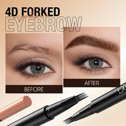 Waterproof 4 Claws Eyebrow Pencil, 1 Count Long Lasting Smudge Proof Brow Shading & Filling Pencil, Brow Styling Brush Makeup Tool, Eyebrow Cosmetic