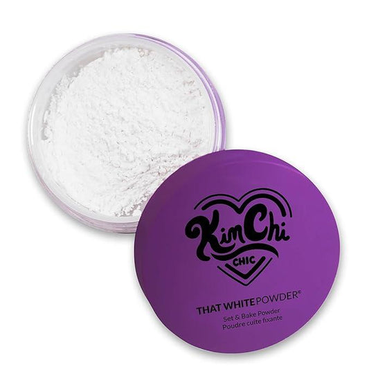 KimChi Chic Beauty That White Powder, Mattifying Makeup Setting Powder for All Skin Types, Long-Lasting Face Powder Helps Minimize the Appearance of Fine Lines Matte Smooth