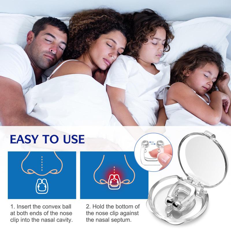 Nose Clips, 6 Counts/box Anti Snoring Nose Clips, Silicone Nose Clips, Sleeping Aids For Men & Women