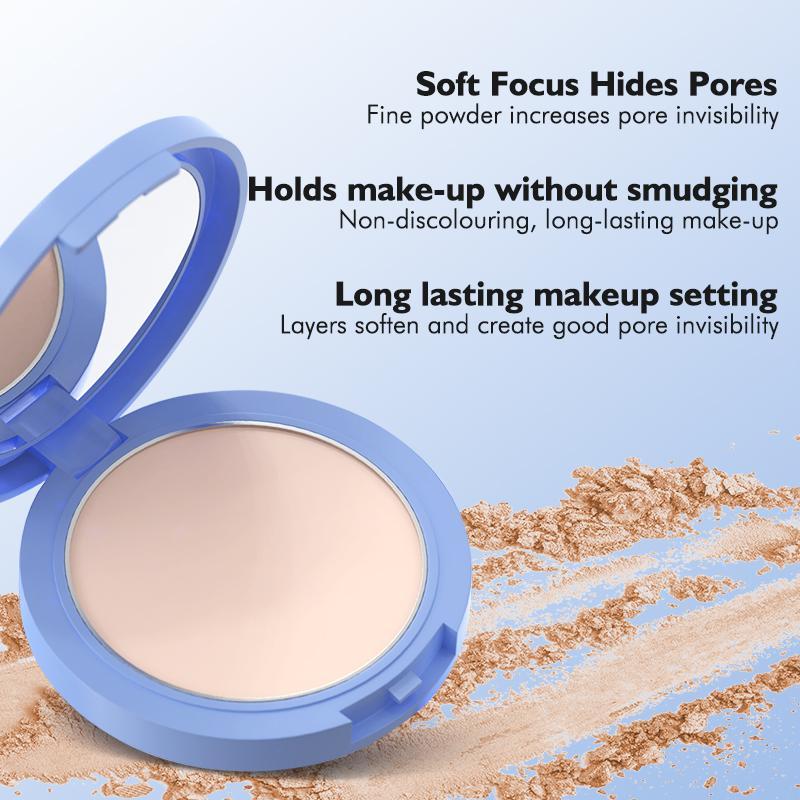 Long-lasting Oil Control Pressed Powder for Summer Gift, 1/3 Counts Matte Flawless Makeup Setting Powder, Summer Back To School Makeup Cosmetic, Makeup Products