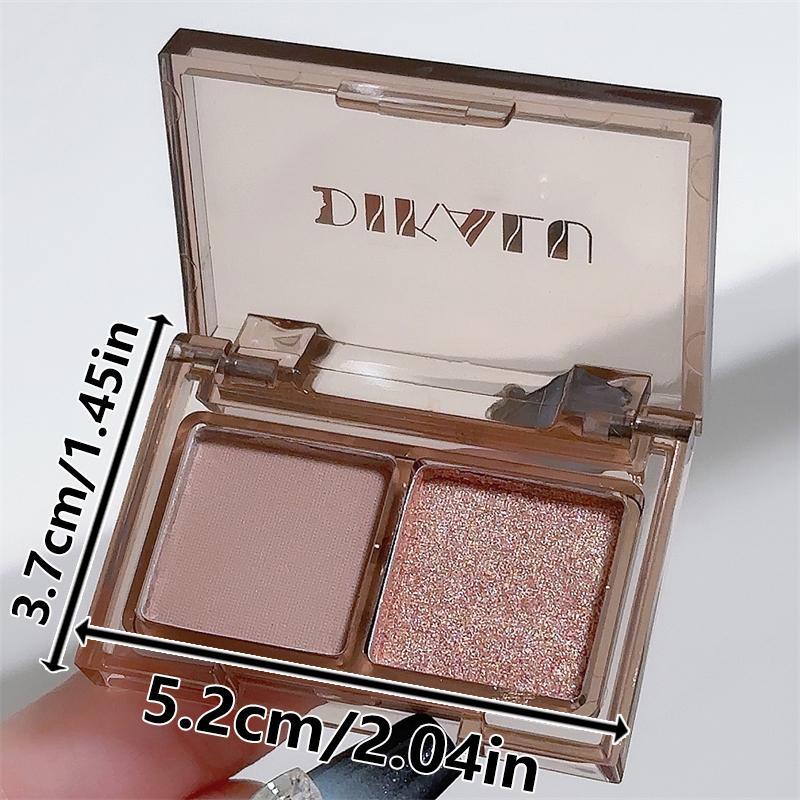 2-color Eyeshadow Palette, Matte And Glitter Eye Shadows Palette, Long Lasting Shimmering Eye Shadow Makeup Products For All Styles And Occasions