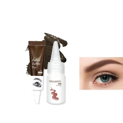 Eyebrow Dye Cream, 1 Count Waterproof Fast Drying Semi Permanent Eyebrow Tint Cream