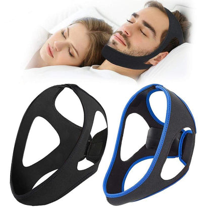 Anti Snore Chin Strap, Adjustable Stop Snoring Sleep Headband for Men & Women, Effective Anti Snore Chin Straps to Keep Mouth Closed While Sleeping