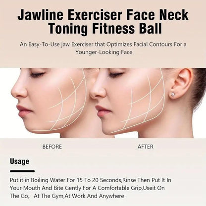 Facial Exerciser, 1 Set Jawline Exerciser for Tighten, Tone & Strengthen, Face Muscle Training Tool for Men and Women, Comfort Jawline Shaper, Gym Equipment