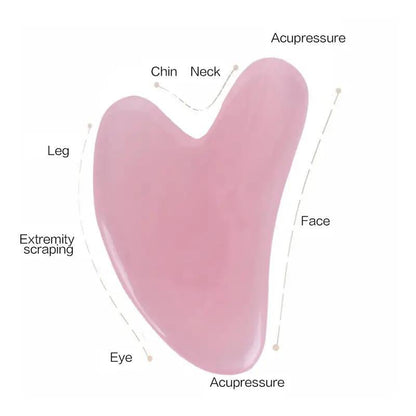 Heart Shaped Face Massage Tool, Gua Sha Massage Board, Face Lifting & Tightening Tool For Women