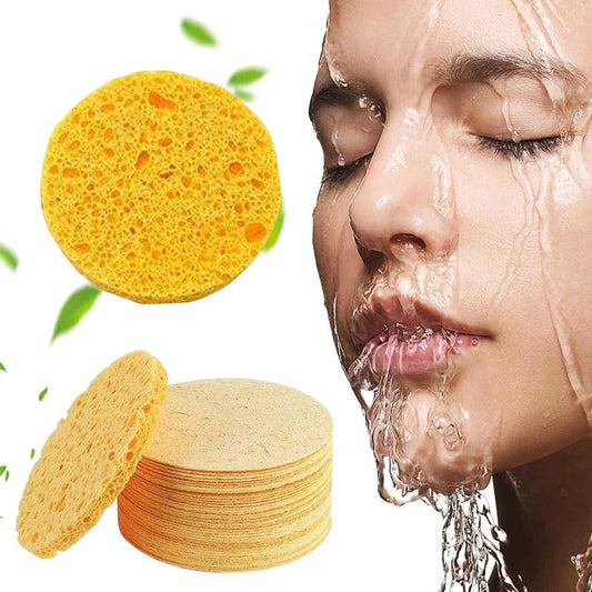 Turmeric Kojic Acid Pads, Compressed Sponges Turmeric Pads For Face, Facial?Skincare?Sponges For Cleansing Exfoliating