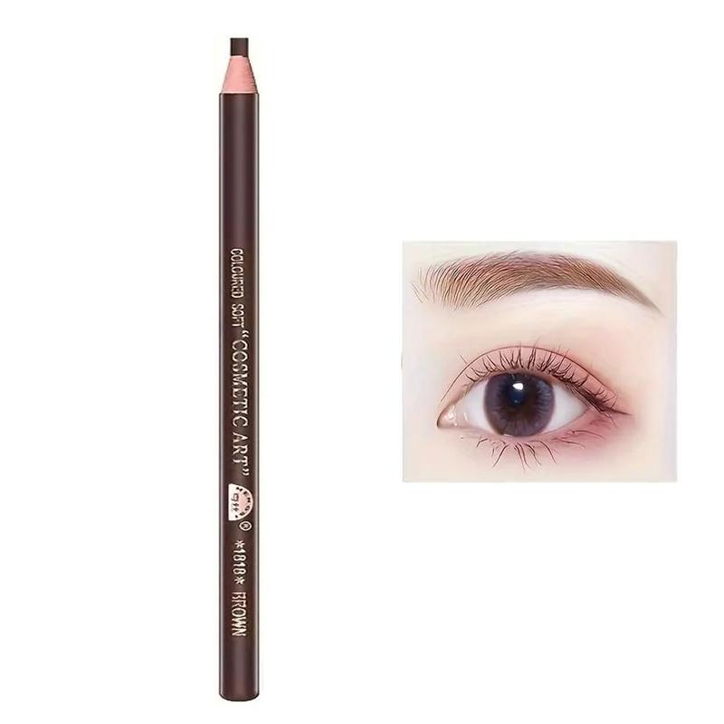 Long Lasting Eyebrow Pencil, 1 Count Natural Look Smudge Proof Eyebrow Pencil, Brow Styling Brush, Sweat Proof High Pigmented Brow Shading & Filling Pencil