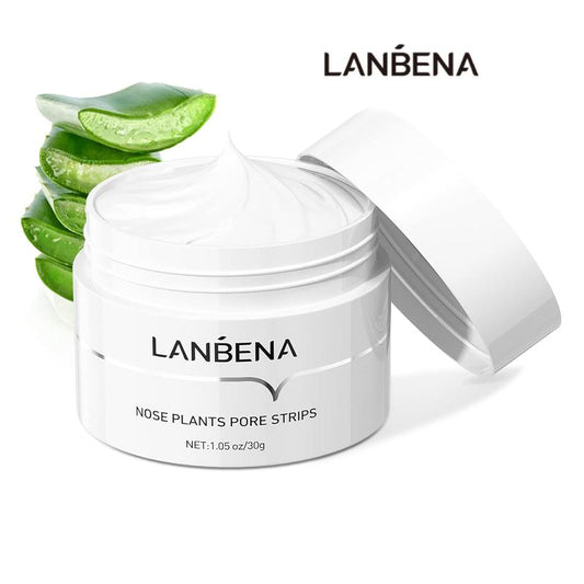 LANBENA Merry Glow Blackhead & Whiteheads Remover Mask: Facial Peeling Nose Strip for Acne Deep Cleansing (30g) - Unwrap Clearer Skin this Christmas Season! Skincare Gel Smooth Comfort