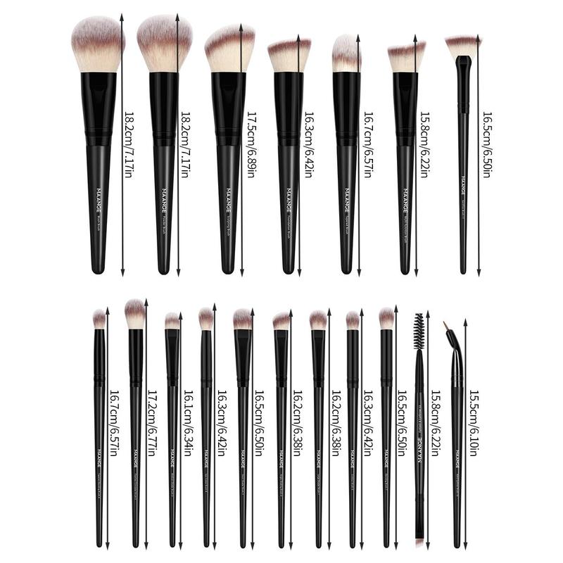 Travel Makeup Brushes Set, 18pcs/set?Soft Makeup Brushes Set for Powder Concealers Eye Shadows, Eyeshadow Brush, Eyelash Brush Makeup Set, Summer Gifts