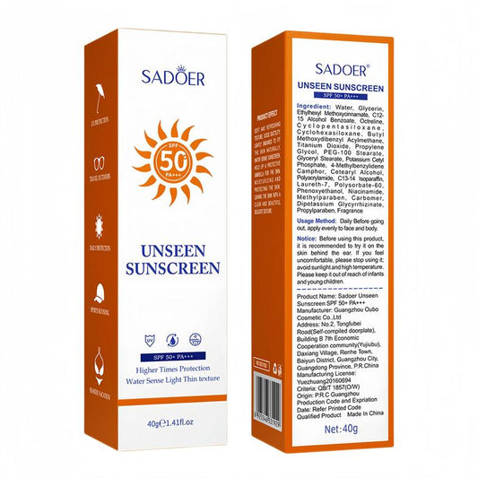 Sunscreen (1 Piece), SPF50+ PA+++ Waterproof Sunscreen, Moisturizing Sunscreen, Long Lasting Sunscreen, Face Sunscreen, Facial Sunscreen, Hydrating Sunscreen, Suitable for All Skins