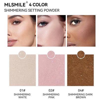 [New Store Limited Time Event]Diamond Glow Powder Instant Beauty  Staggering Beauty Beauty Kits Oil Control Loose Powder Water Proof Long-lasting Valentine's Day gift