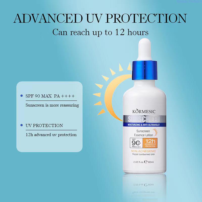 KORMESilC Sunscreen Essence Lotion, UV Protection SPF9§°PA++++, 60ml Facial Skincare Comfort Skin Repair