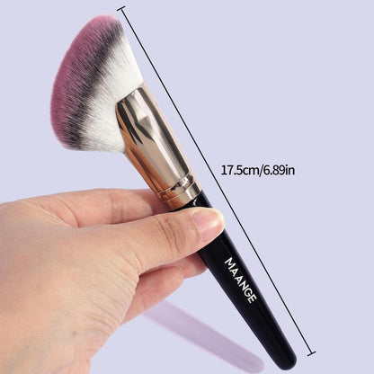 Soft Bristle Contouring Brush, 1 Count Comfortable Grip Makeup Brushes, Multi-use Makeup Tools