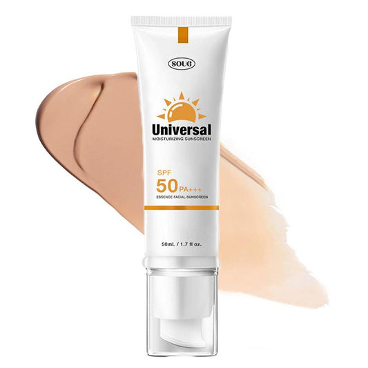 Moisturizing Sunscreen (SPF50+ PA++++) No White Cast, Strong UV Protection, Moist Essence Type, Lightweight Sunscreen, Lotion Sunscreen, Non-Greasy Sunscreen, 50ml (1.69fl.oz) Facial Skincare