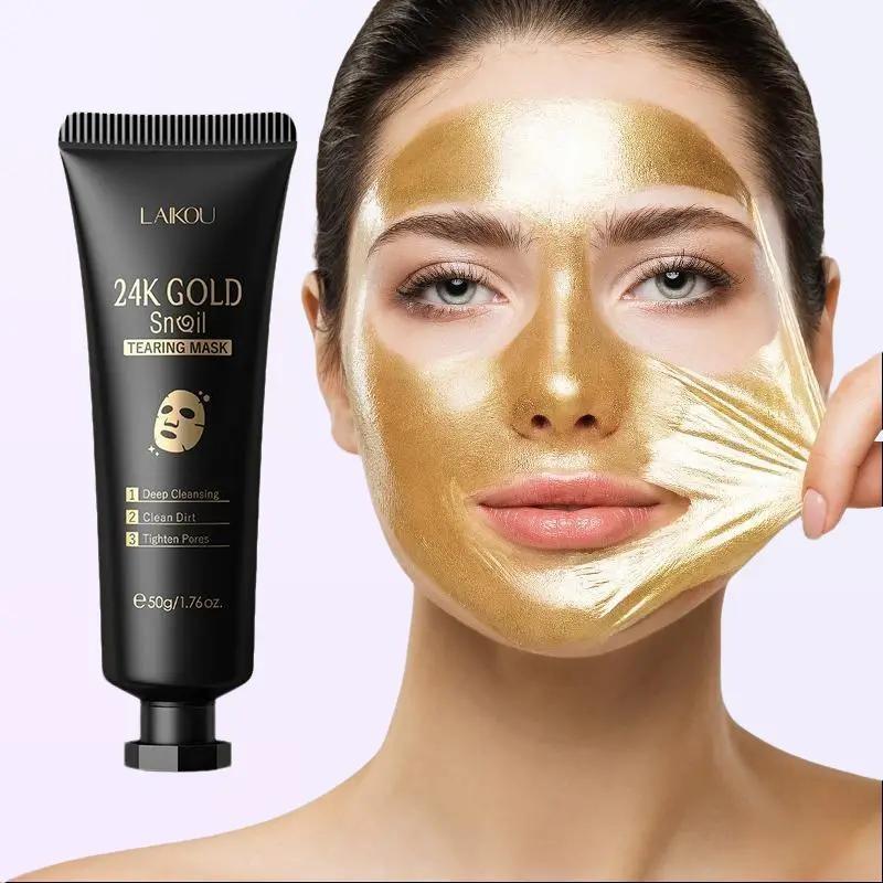 '-Mini Travel Size GOLD TEARING MASK, Tighten Pores, Comfort Skincare, Deep Cleansing, Skin Repair, Clean Dirt, 50g/1.76oz