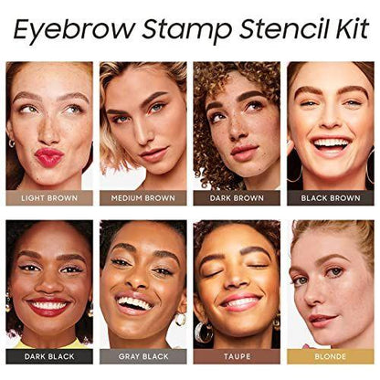 Eyebrow Stamp and Eyebrow Stencil Kit - Brow Stamp Kit, Brow Stencil and Stamp Kit, Eye Brow Stamping Kit, Brow Trio Eyebrow Kit, Perfect Bushy Eyebrows