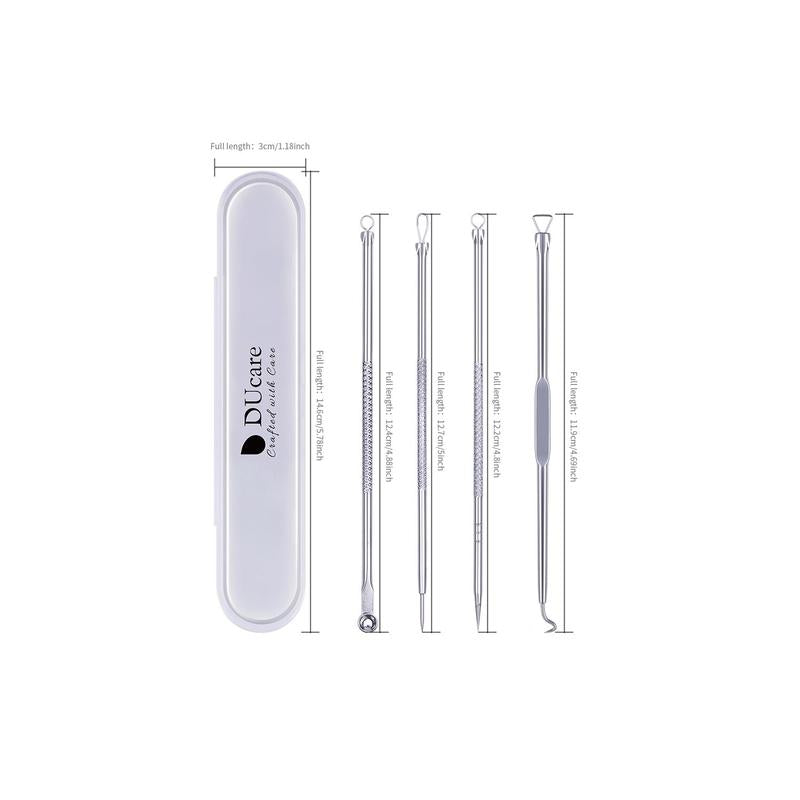 Blackhead Remover Tool Kit, 4pcs/set Facial Acne Care Tools, Skincare Tools for Women