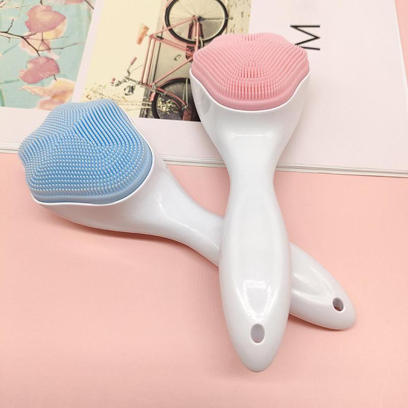 Cute Cat Paw Shaped Silicone Facial Cleansing Brushes, 2pcs Soft Skin Friendly Bubble Facial Cleansing Brushes, Portable Travel Cleansing Brushes