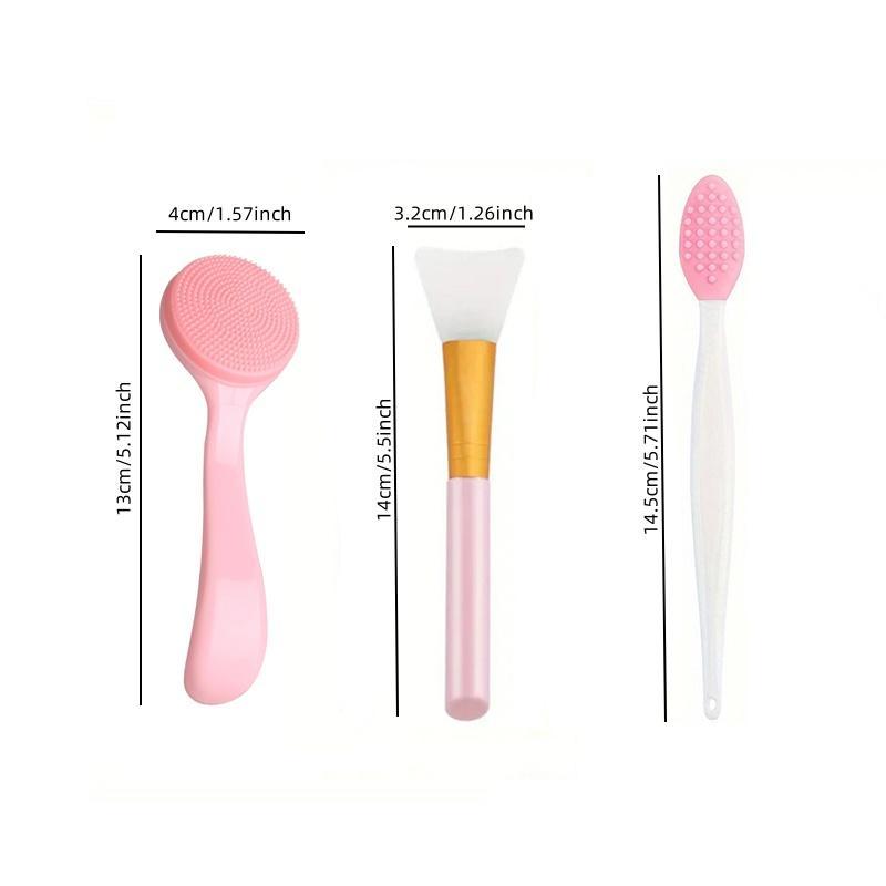 Silicone Face Scrubber, 8pcs/set Face Scrub Brush, Face Scrubber Set, Facial Skin Care Tool for Daily Use, Silicone Exfoliating Tool for Skin Care