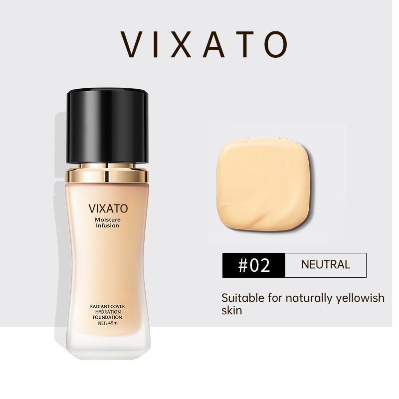 VIXATO oil-control moisturizing foundation sunscreen BB cream, blur blemish concealer, sweat-proof, moisture-proof, and will not clog pores, natural and long-lasting moisturizing concealer hydrating makeup, flawless primer moisturizing concealer BB cream