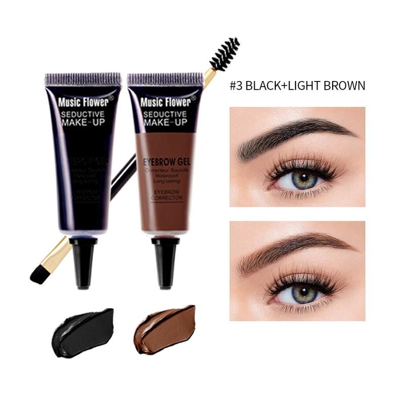 2pcs  Multi-head Water Eyebrow Pencil, Long-lasting and Waterproof, Simulates Natural and Vivid Eyebrows, Clear Texture, Non-fading Eyebrow Contour Pen