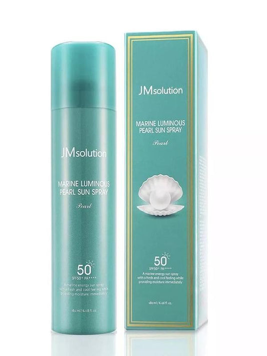 JM Solution Marine Luminous Pearl Sun Spray 180ml (6.08 fl. oz.) Facial Hydrate Moisture Sunscreen Uv