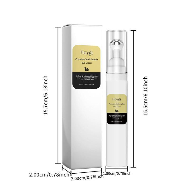 Snail Peptide Moisturizing Eye Cream, Tightening and Lifting Eye Cream, Hydrating Smoothing Eye Care Cream Suitable for Different Skin Types