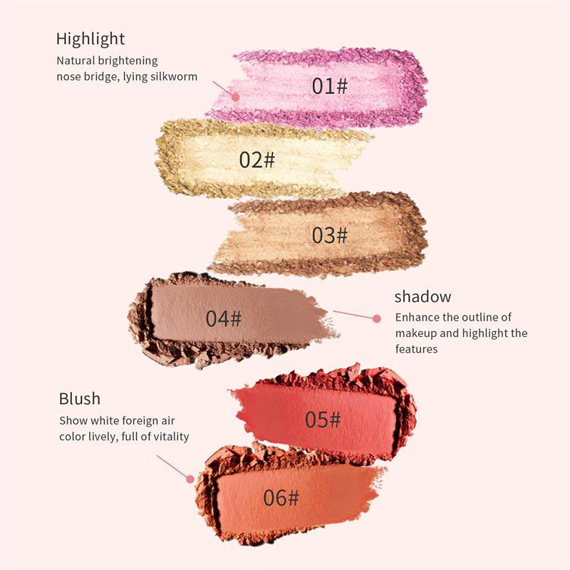 Multi-purpose Makeup Pencil, Blush Highlighter Concealer, Long-lasting Sweatproof, Suitable For All Skin Types