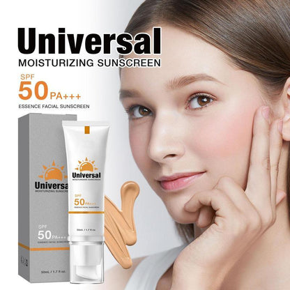 sunscreen to prevent sunburn and tanning Universal Protector Solar SPF 50, Protector Solar Con Color, Hydrating Sun Essence Face Sunscreen, No Sticky Waterproof ,sunscreen to prevent sunburn and tanning