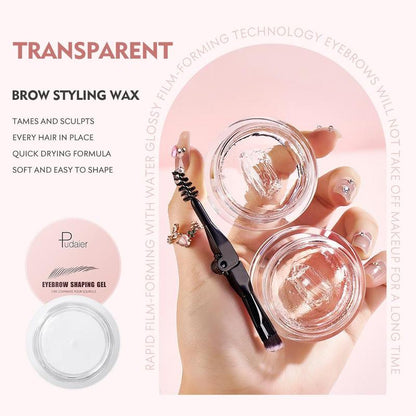 Long Lasting Eyebrow Shaping Gel, Clear Eyebrow Gel, Transparent Eyebrow Setting Gel, Eyybrow Stereotyped Liquid Gel, Natural Eyebrow Styling and Fixing Gel