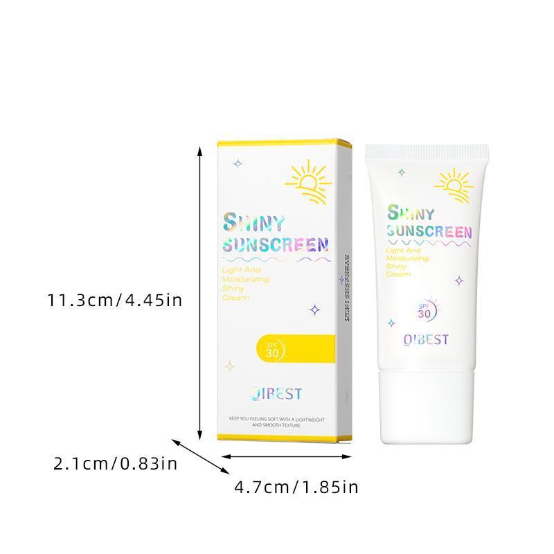 2 in 1 Glitter Sunscreen, Long Lasting Moisturizing Sunscreen, Beauty & Personal Care Sunscreen