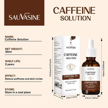 Caffeine Skin Bottom Eye Essence & Shining Eye Cream Set, 3 Counts/set Moisturizing Eye Cream, Eye Care Product for Women & Men