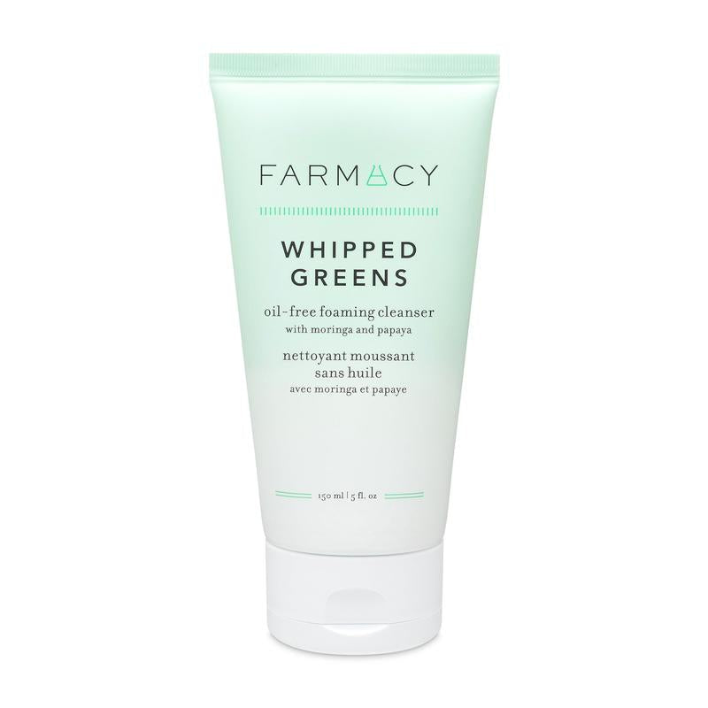 Farmacy Whipped Greens Face Wash - Oil Free Foaming Facial Cleanser for Combination and Oily Skin