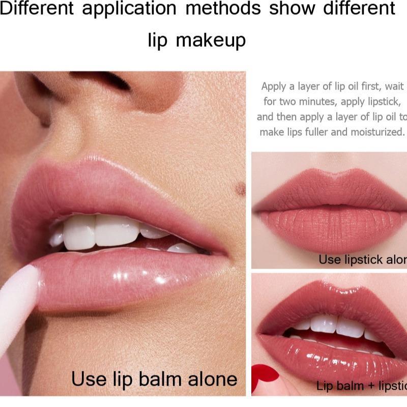 Capsule Shaped Moisturizing Lip Oil, 3pcs/box Hydrating Glossy Lip Glaze Stick, Plumping Lip Oil For All Occasions Makeup, Girls And Women