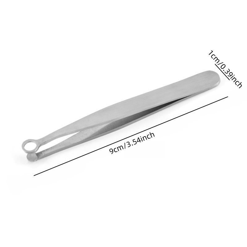 Nose Hair Trimming Tweezers (1 Piece), Stainless Steel Round Head Nose Hair Remover Tool, Safety Protection For Nose