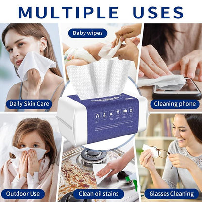 Summer Comfort Disposable Facial Cleaning Towel, 100pcs/pack Gentle Facial Wash Cloth for Sensitive Skin, Lint- Free Facial Tissue for Cleansing, Skincare and Makeup Remover, Dry Wipes, Skincare Tools