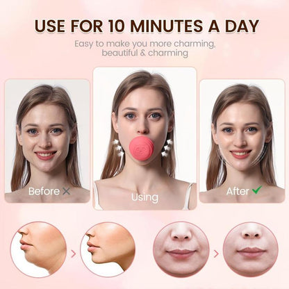 Face Muscle Trainer, Double Chin & Jawline Exercise Tool, Facial Muscle Exerciser, Face Skin Lift & Tightening Training Tool for Women & Men