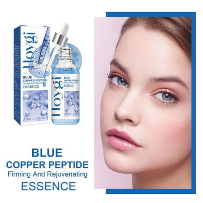 Blue Copper Peptide Firming Essence (1 Box), Moisturizing & Nourishing Serum, Skin Care Product for Women & Men