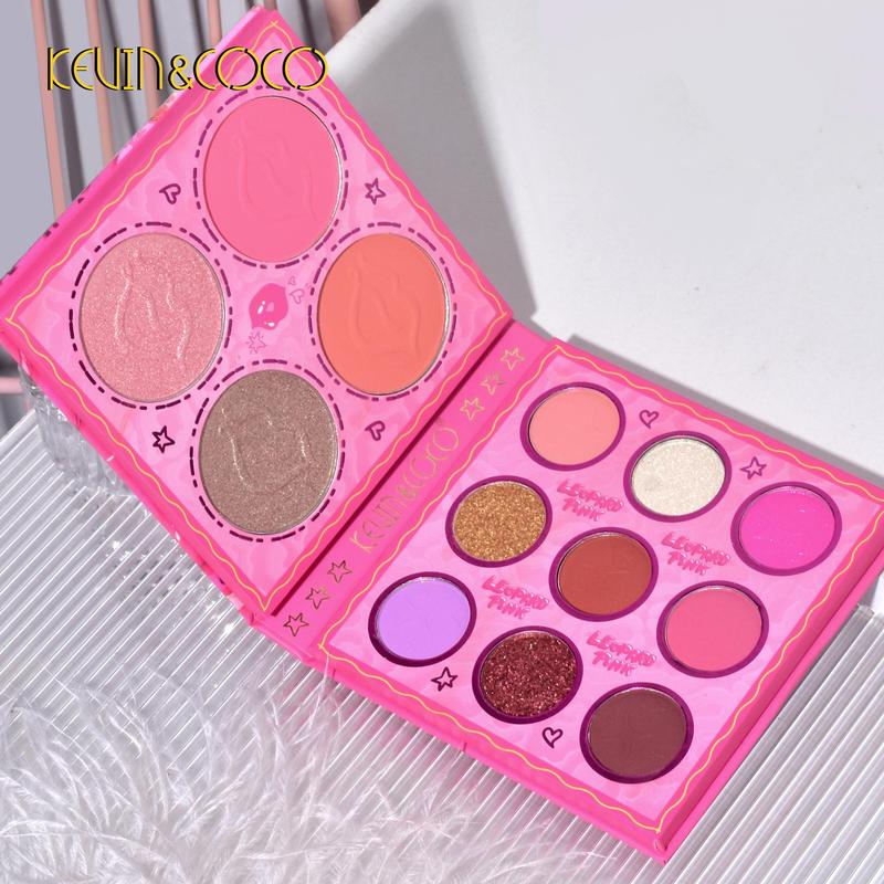 13 Colors Matte Glitter Eyeshadow Palette, 1 Count Long Lasting High Pigmented Blendable Eyeshadow Powder for All Styles and Occasions, Professional Eye Makeup Products for Women and Girls