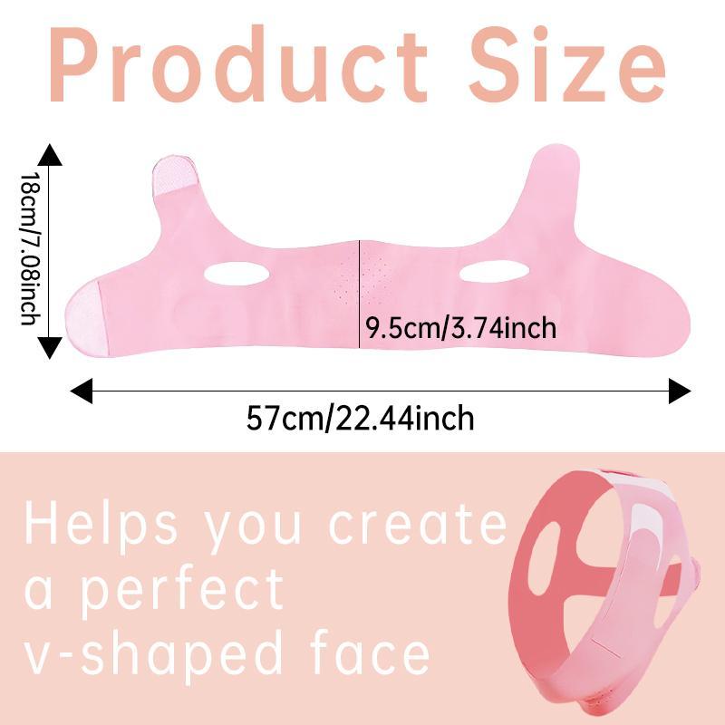 V-shaped Face Bandage with Edge Wrapping Design, Breathable & Adjustable Face Mask for Lifting Skin, Multi-use Face Skin Care Tool for Women & Girls