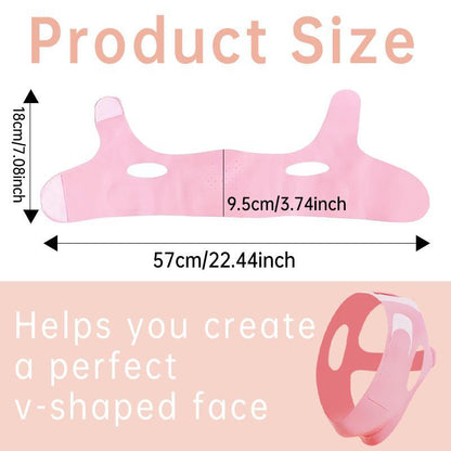 V-shaped Face Bandage with Edge Wrapping Design, Breathable & Adjustable Face Mask for Lifting Skin, Multi-use Face Skin Care Tool for Women & Girls