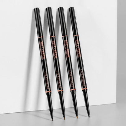 Langmanni Double-ended Eyebrow Pencil (5pcs), Long Lasting Eyebrow Pencil, Brow Styling Brush, High Pigmented Brow Shading and Filling Pencil, Makeup Tool Easy to Apply