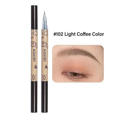 Double-ended Makeup Eyebrow Pencil, 1 Count Long Lasting Eyebrow Pencil, Brow Styling Pen, Brow Shading & Filling Pencil, Eye Brow Makeup Tool, Brow Filling Pen