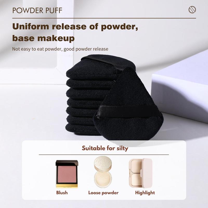 Triangle Makeup Puffs, 20pcs/set Powder Puffs, Soft Makeup Sponges, Dry and Wet Use Cosmetic Puffs To Apply Liquid Foundation, Cosmetics Products