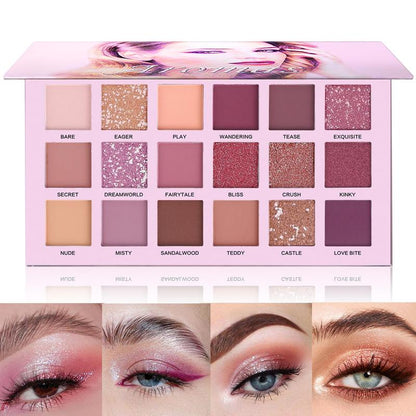 UCANBE Professional 18 Colors Aromas Nude Eyeshadow Palette - Long Lasting Multi-Reflective Shimmer, Matte, Glitter, and Pressed Pearls Eye Shadow Makeup Kit  Cosmetic