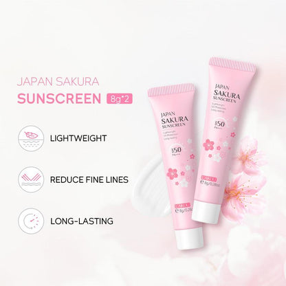 Cherry Blossom Pattern Sun Care Cream, Portable Travel Sun, Moisturizing Sunblock, Sunblocking Lotion, Face Sun Care, Outdoor Sports Sunblock, Waterproof? Sun Care Cream