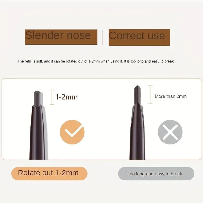 Eyebrow Pencil, 1 Count Long Lasting Smudge-proof Brow Pencil For Women & Girls, Eyebrow Makeup Product For Beginners