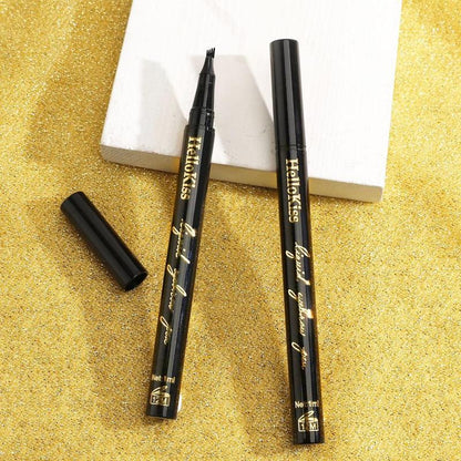 4 Fork Waterproof Eyebrow Pencil, 1 Count Long Lasting Eyebrow Pencil, Brow Styling Brush, Brow Shading & Filling Pencil, Eye Brow Makeup Tool, Brow Styling Product