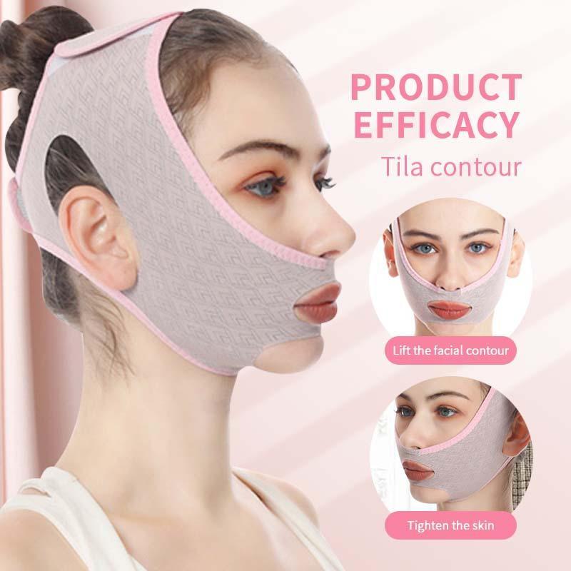 V-shaped Face Bandage, Reusable Face Bandage, Face Lifting & Tightening Face Bandage, Facial Skin Care Tool